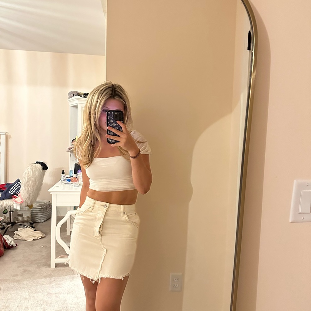 Free people Jean skirt